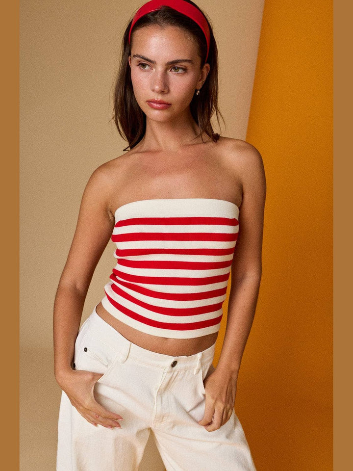 Striped Tube Top