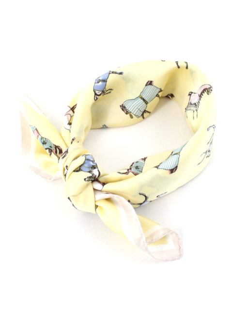 Old English Horse Silk Scarf