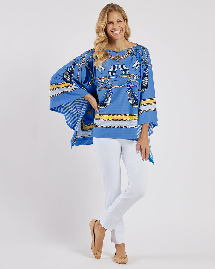 Jude Connally Bijou Top- Deep Azure Regatta