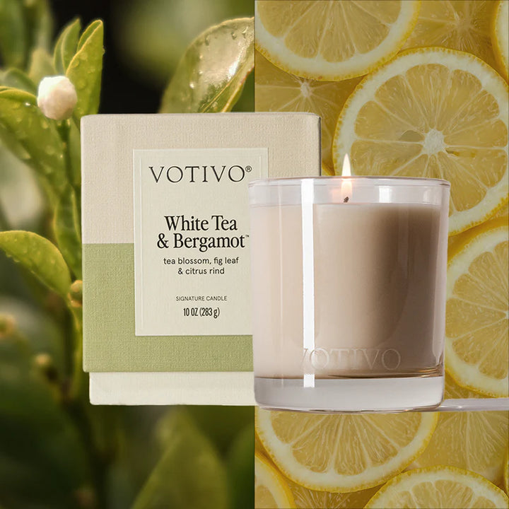 10oz Signature Candle - White Tea & Bergamot