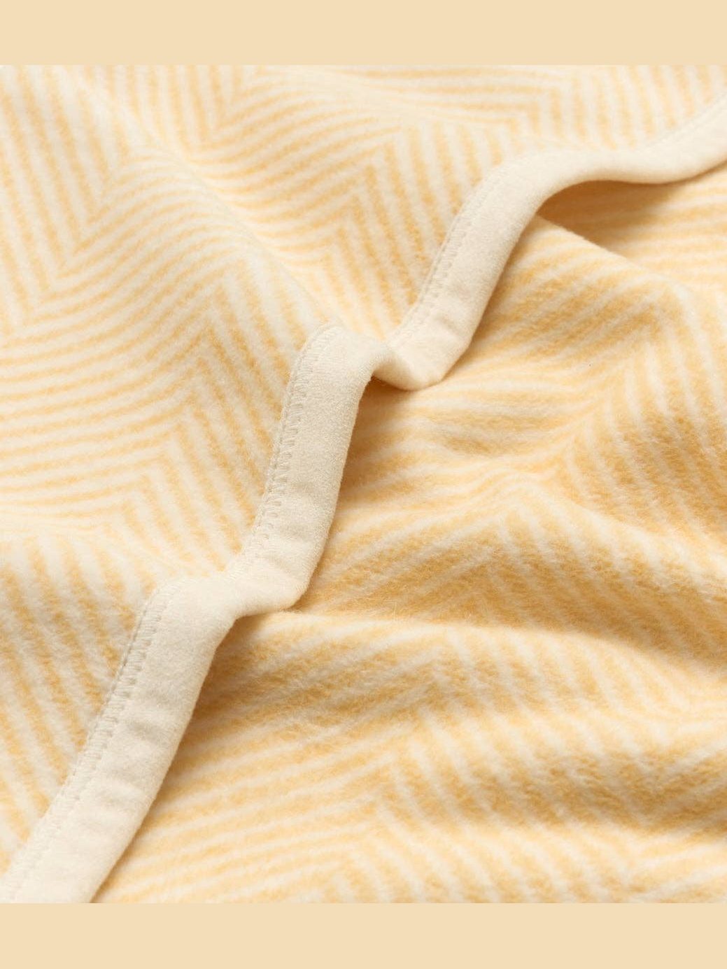 Harborview Herringbone Butter Yellow Mini Blanket
