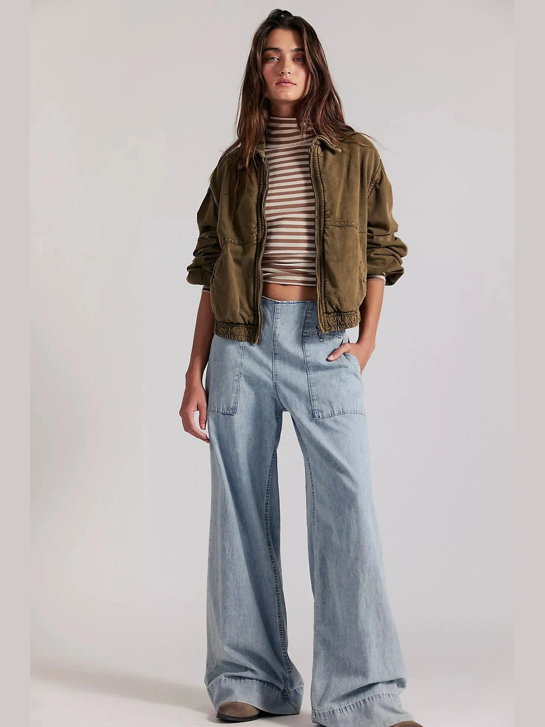 Breezy Denim Pull-On Jeans - Dusk