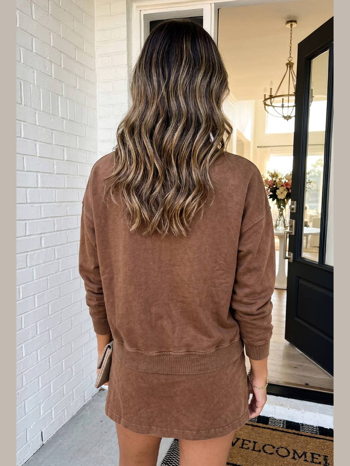 Coffee Run Skort Lounge Set