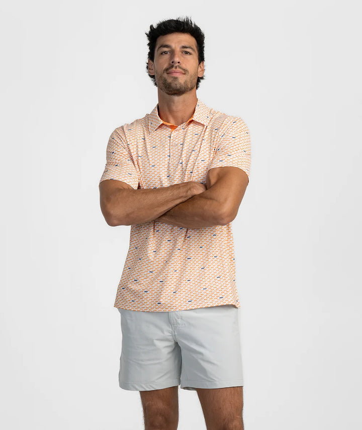 Kickoff Camo MotionTech Polo SS - Orange Out Camo