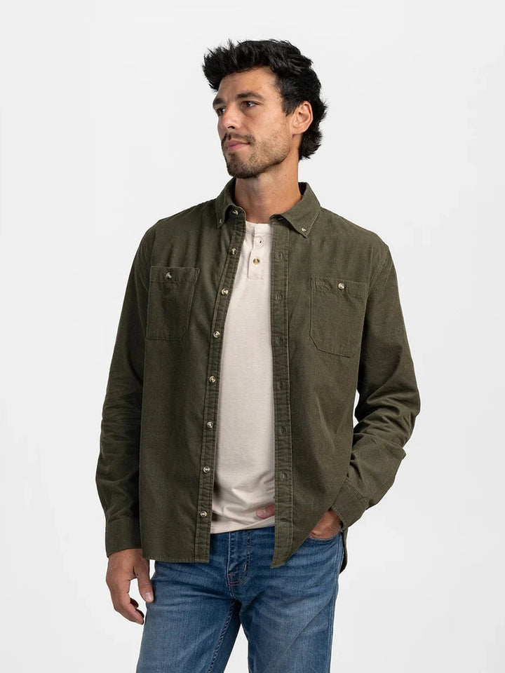 Southern Shirt Co. Fieldstone Cord Flannel Shirt - Trailhead