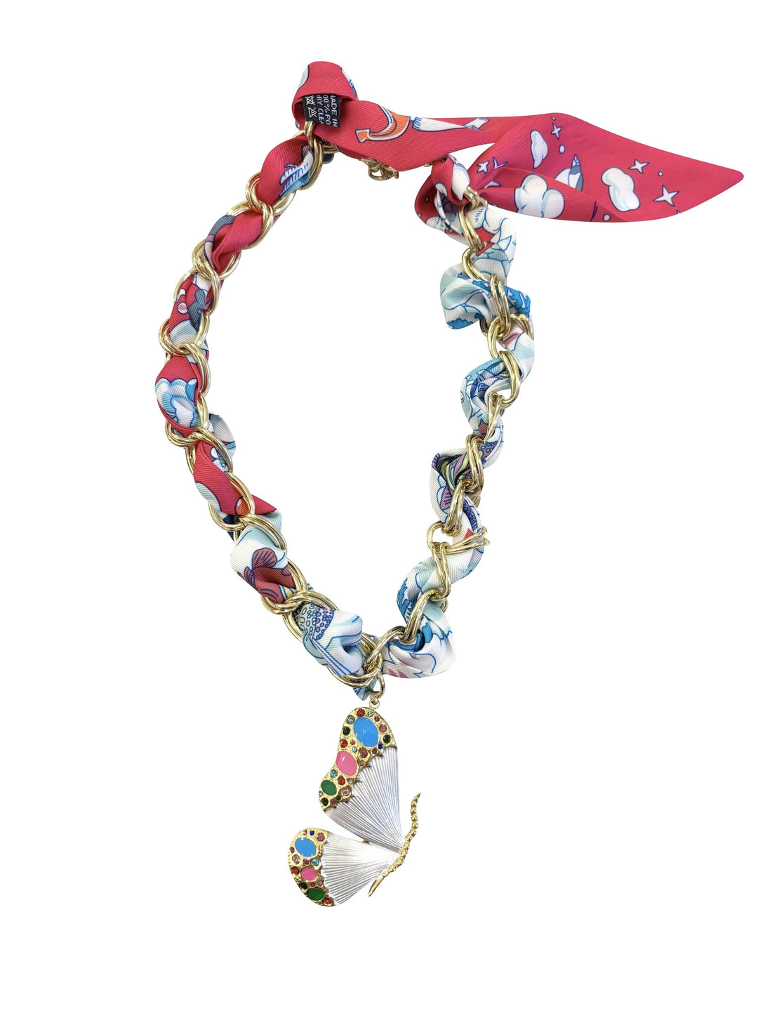 Mariposa Scarf Chain Necklace