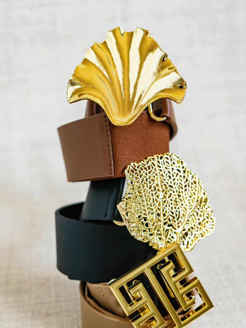 Gold Interchangeable Belt Buckle- Clamshell