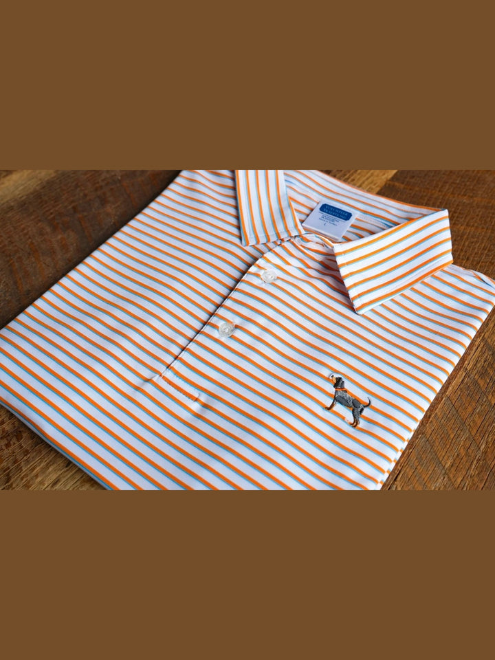 Volunteer Traditions Bluetick Premier Stripe Polo