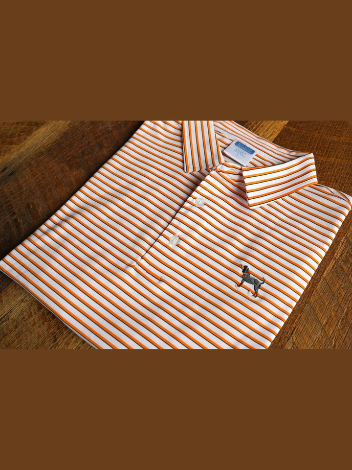 Volunteer Traditions Bluetick Premier Stripe Polo