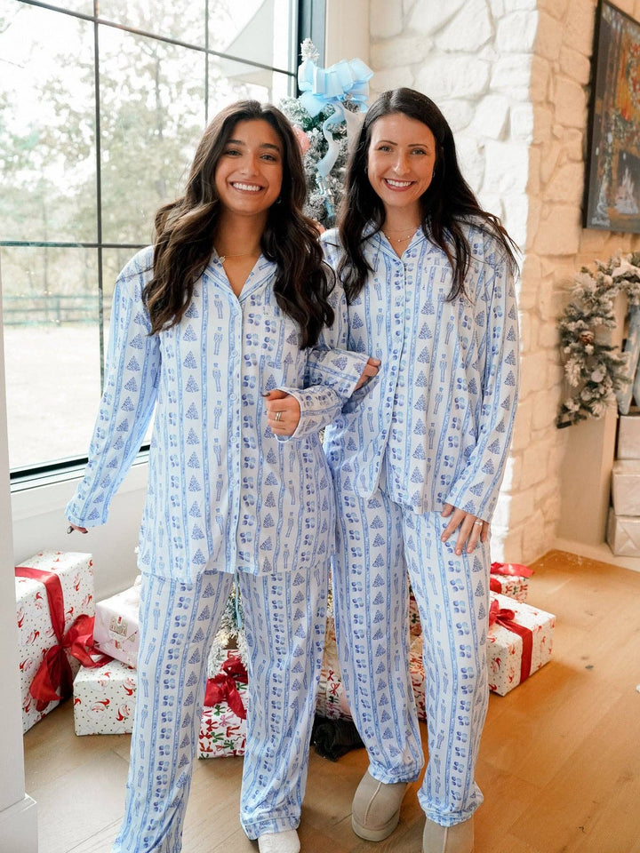 Blue Christmas - Long Pajama Set