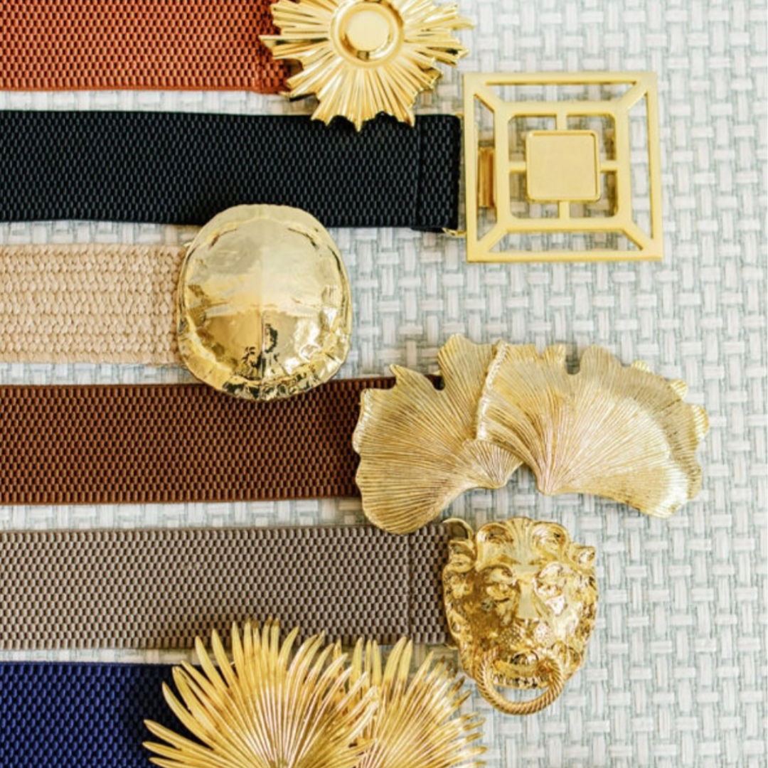 Garland Gold Interchangeable Belt Buckle- Fretwork Medallion