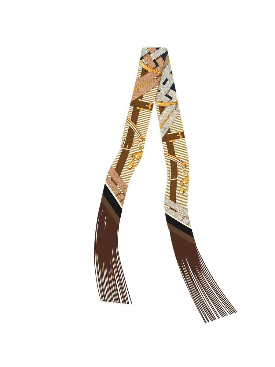 Frilly Scarf with Fringe - Q