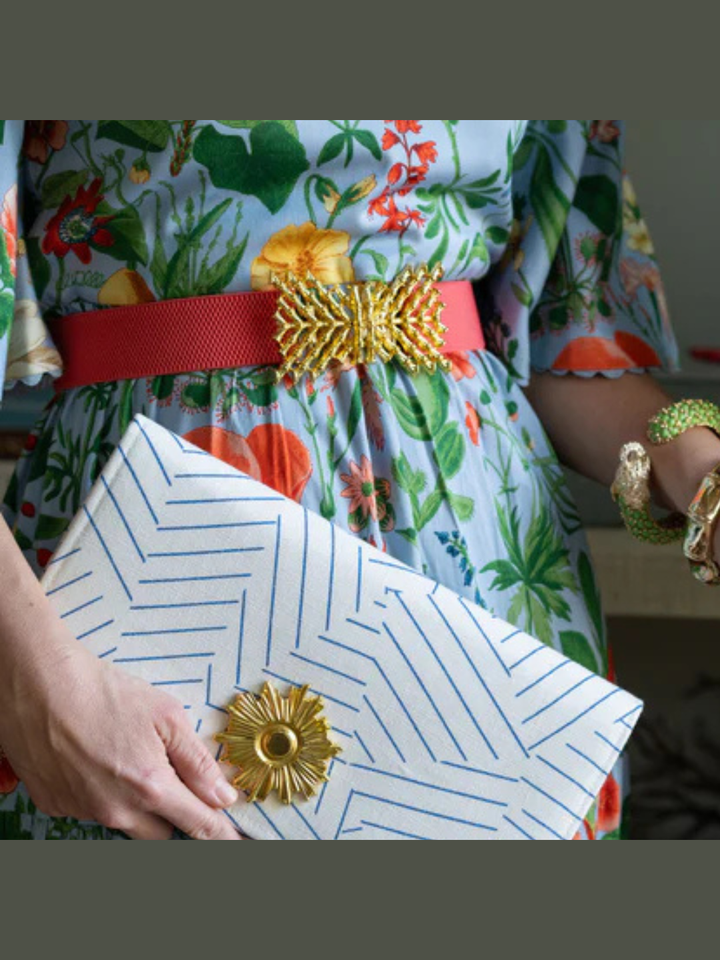 Garland Crisscross Bamboo Interchangeable Belt Buckle