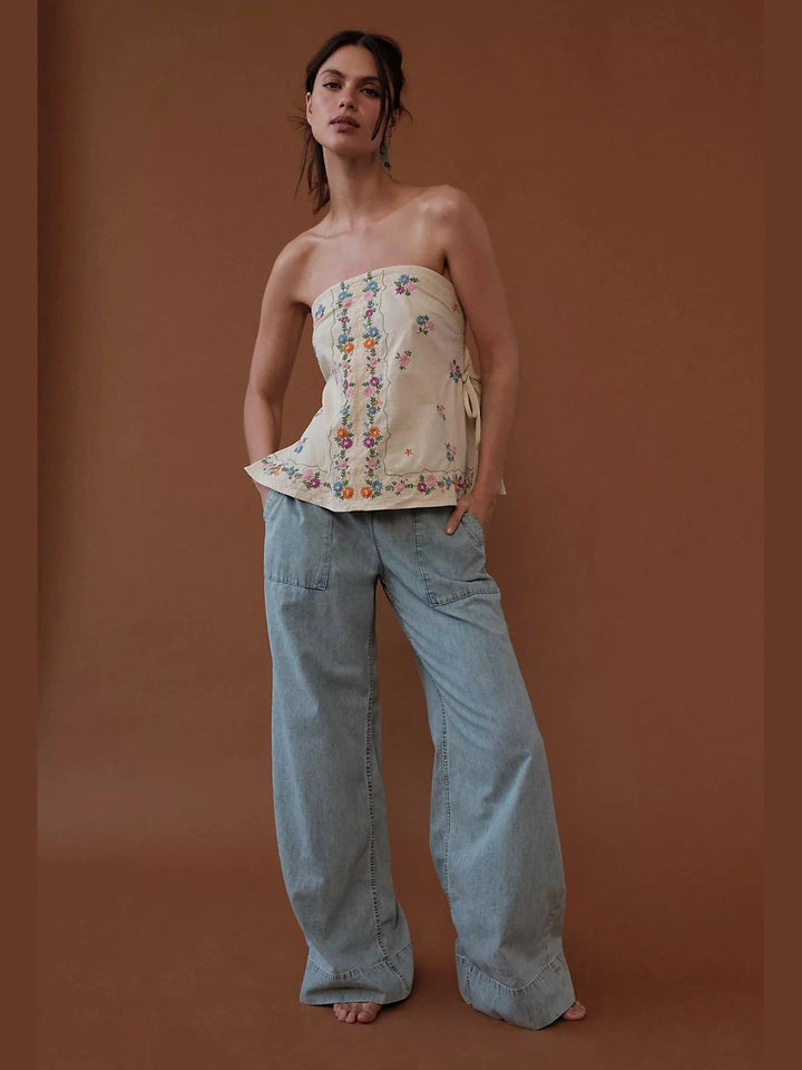 Breezy Denim Pull-On Jeans - Dusk