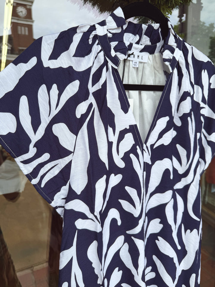 THML Navy Print Dress