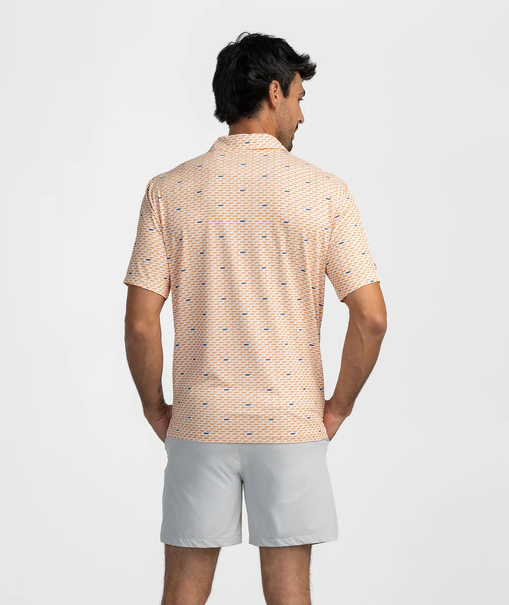 Kickoff Camo MotionTech Polo SS - Orange Out Camo