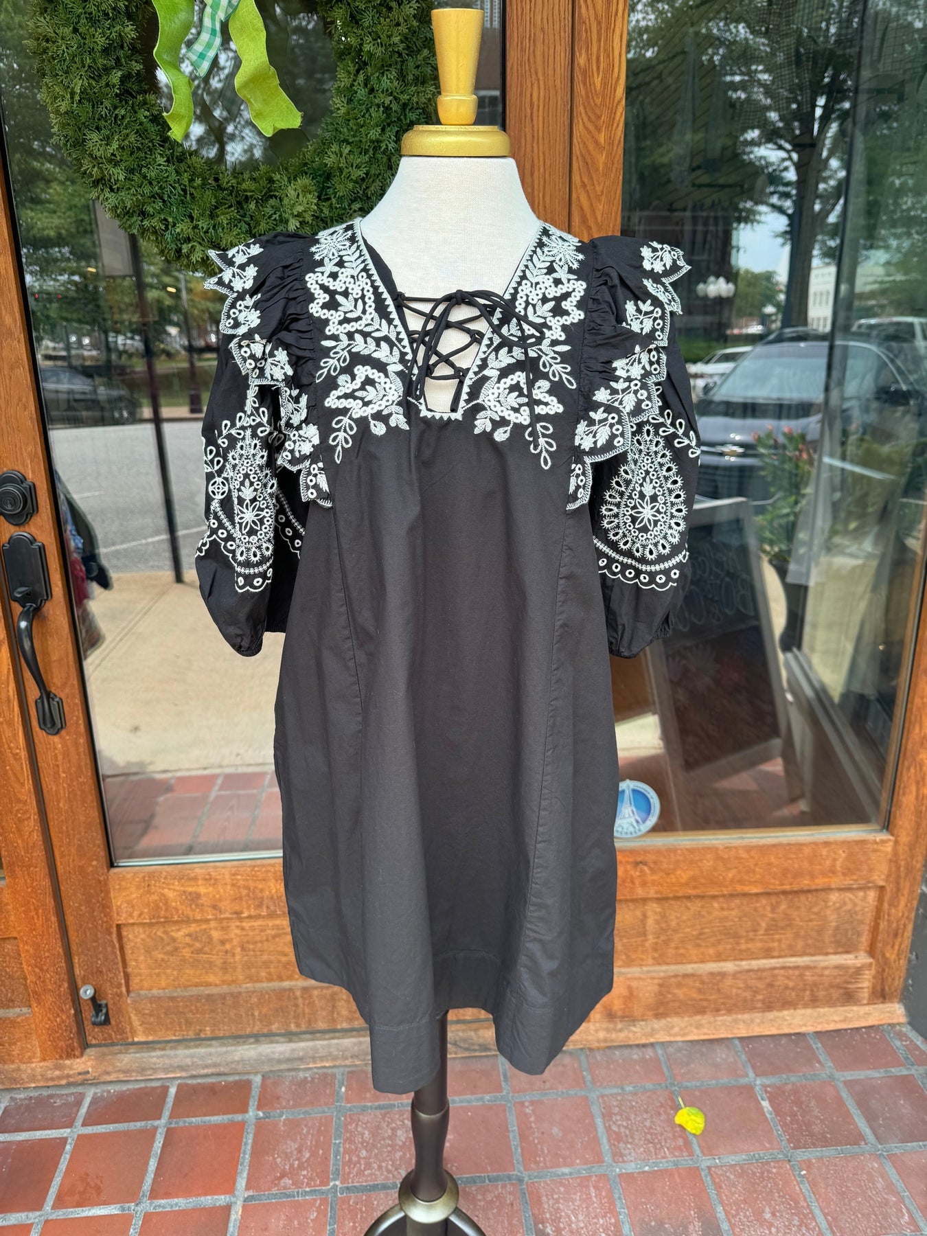 Elan Embroidered Ruffle Dress Bo & Company Elan Embroidered Ruffle Dress Bo & Company