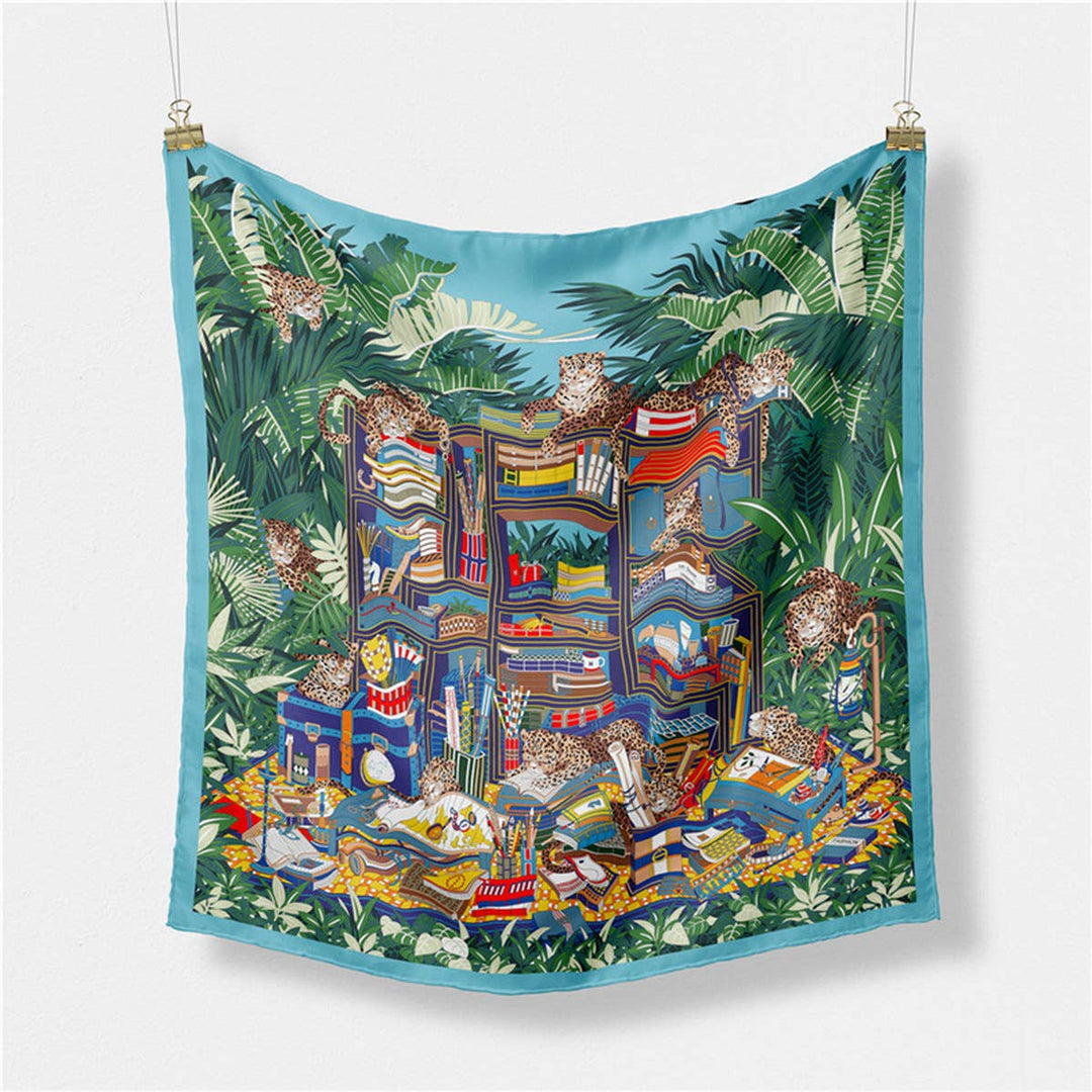 Jungle Garden Silk Scarf