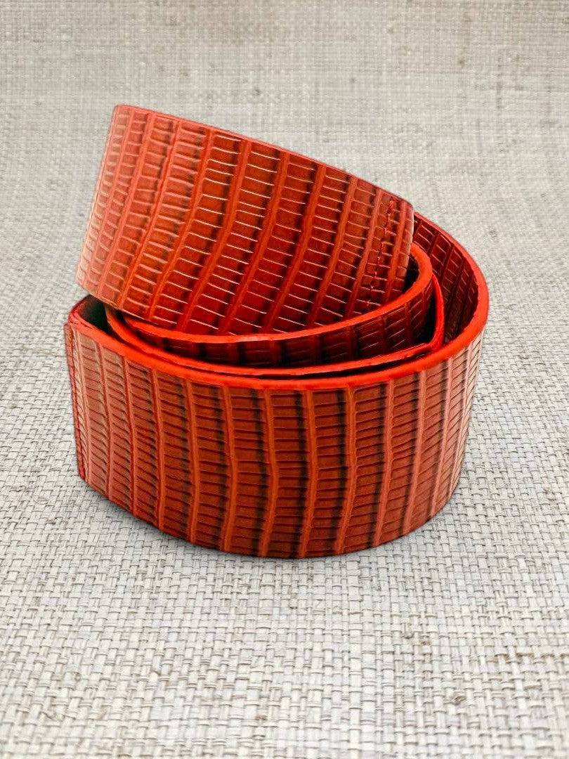 Garland Red Leather Belt Band