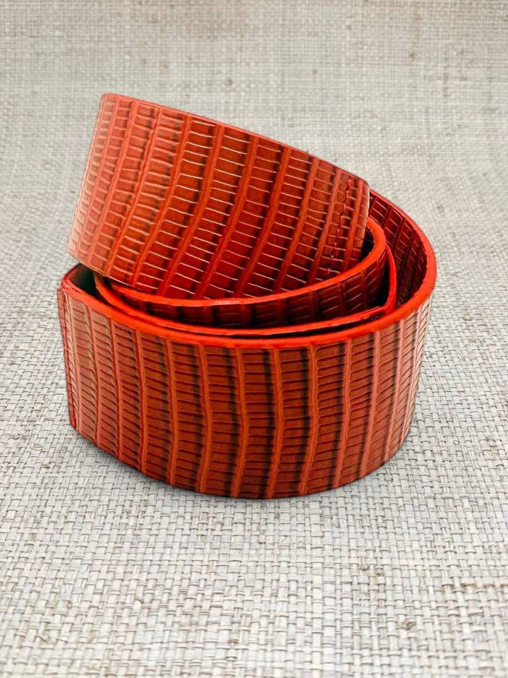 Garland Red Leather Belt Band