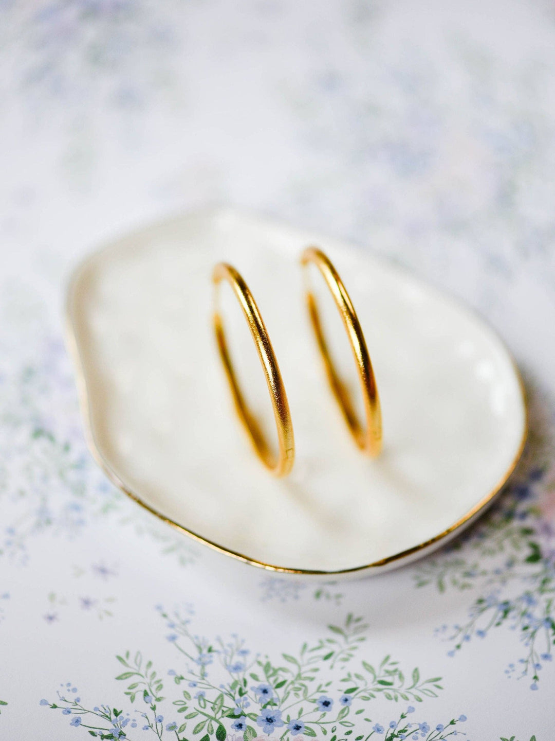 Solid Gold Hoops