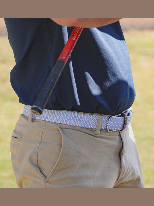 The Sarasota Woven Stretch Belt