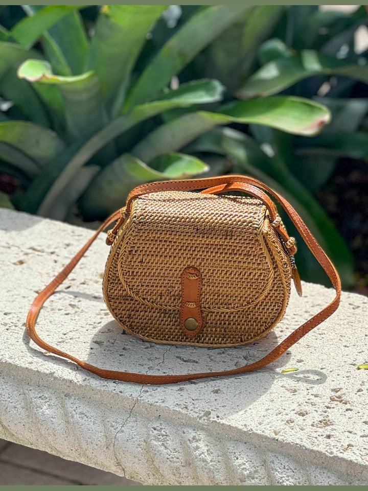 Ata Vine Saddle Bag Crossbody Bag