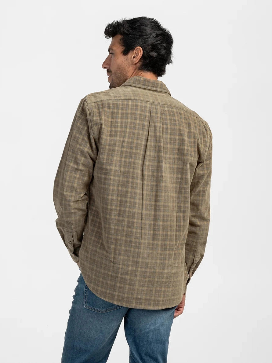 Southern Shirt Co. Braxton Lightweight Cord Flannel Shirt - Saddle