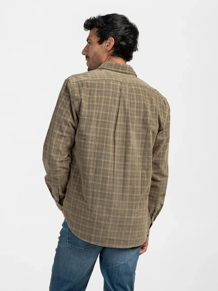 Southern Shirt Co. Braxton Lightweight Cord Flannel Shirt - Saddle