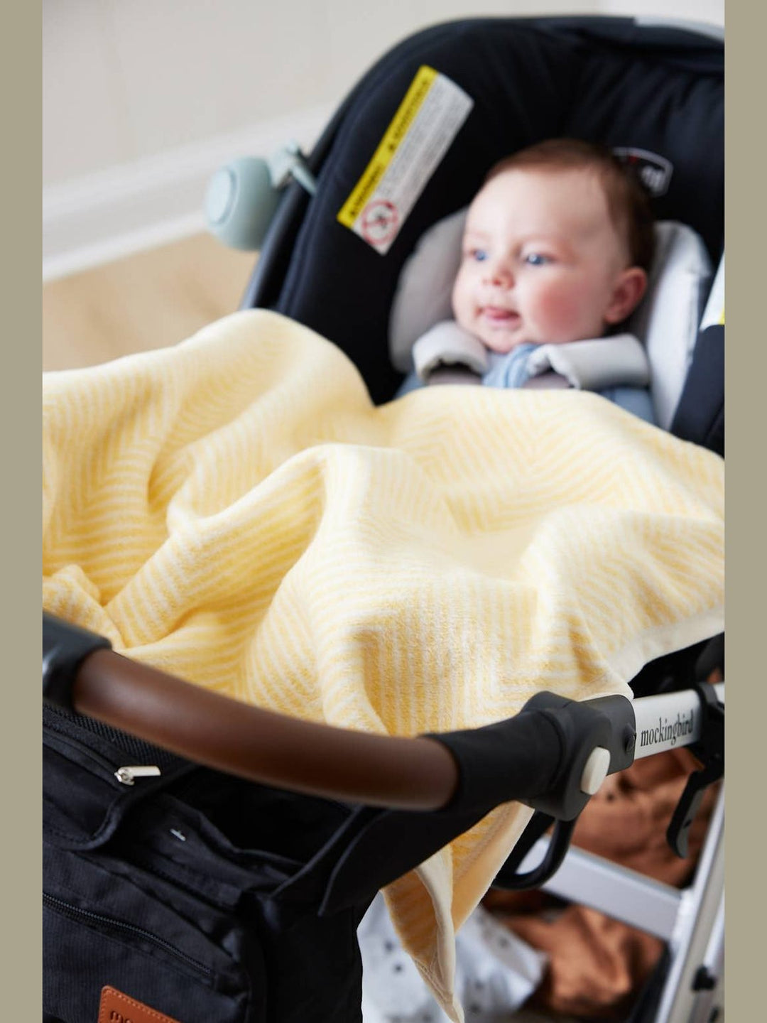 Harborview Herringbone Butter Yellow Mini Blanket