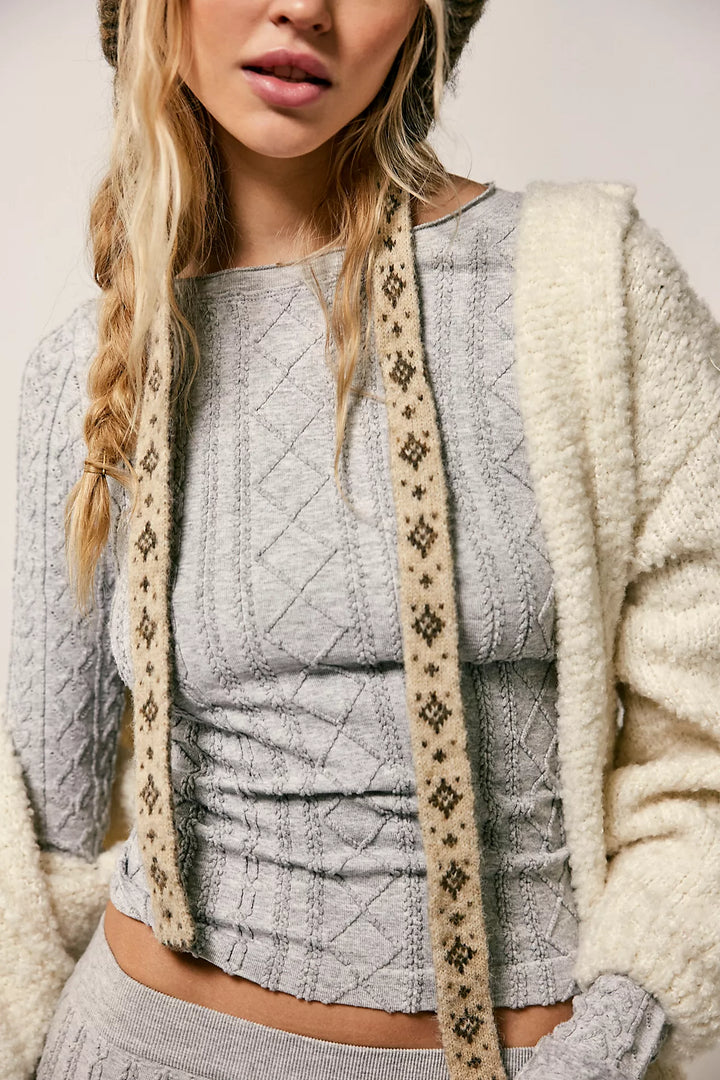 So Soft Seamless Modal Cable Long Sleeve
