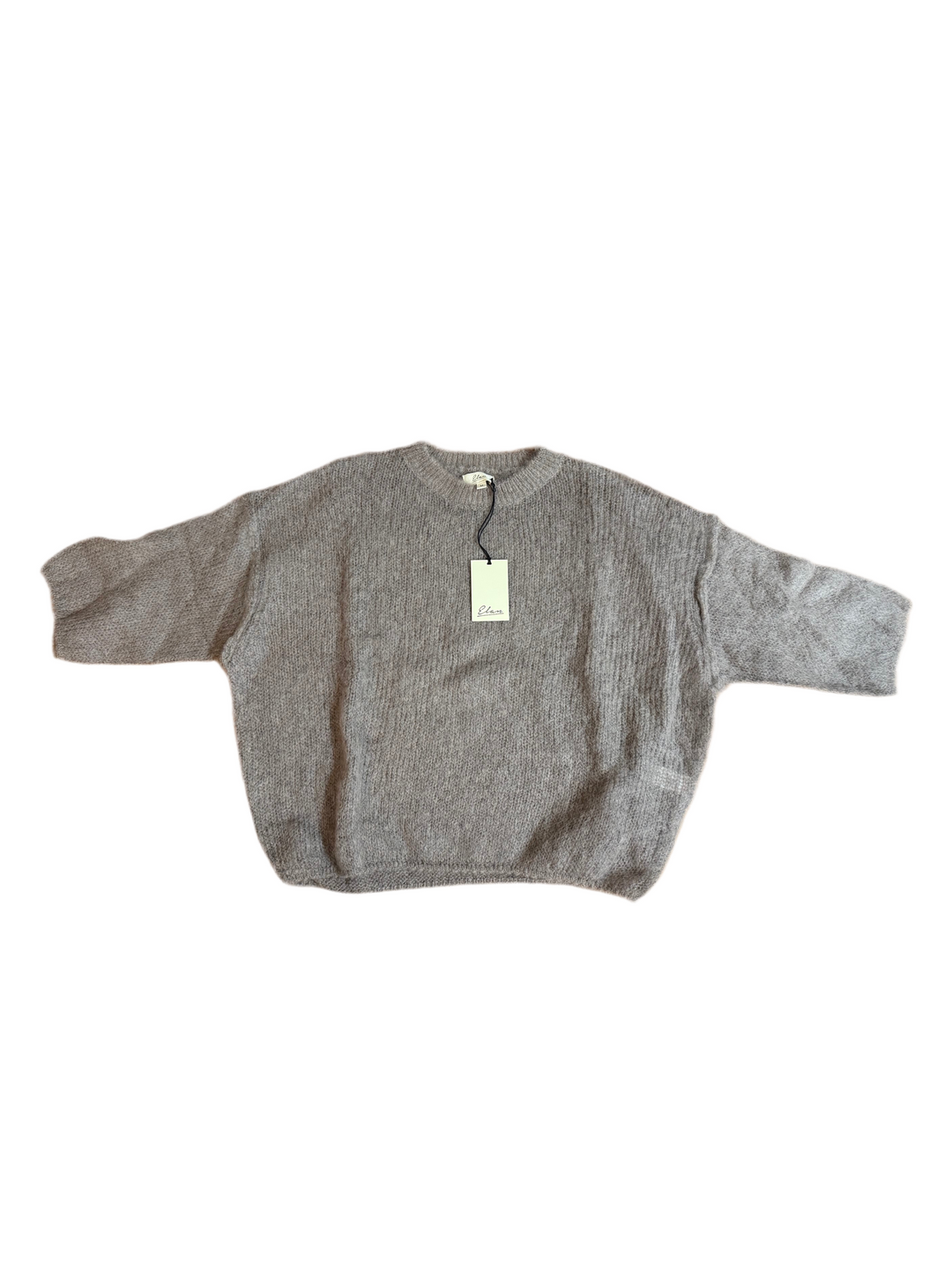 Elan Mocha Crewneck Sweater
