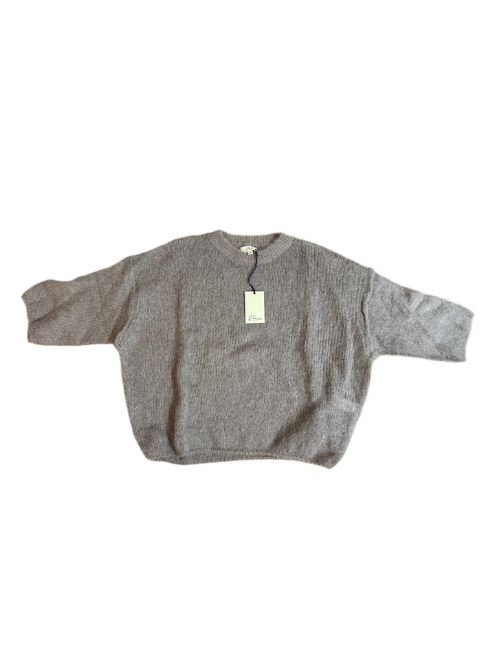 Elan Mocha Crewneck Sweater