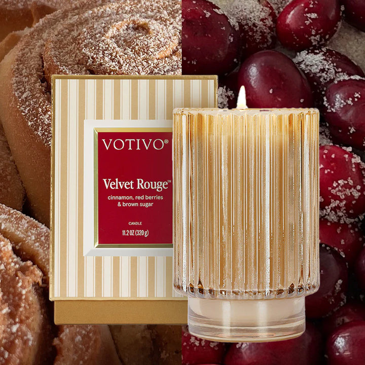 Glass Candle - Velvet Rouge
