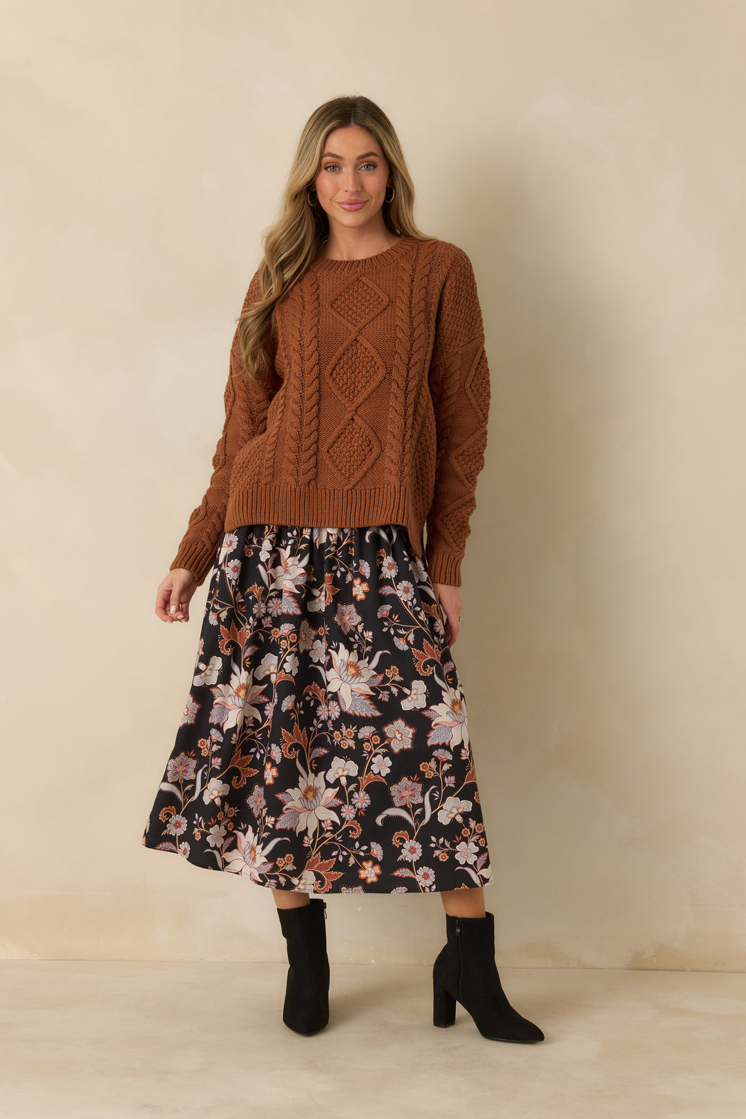 Hudson Smocked Skirt - Nocturne