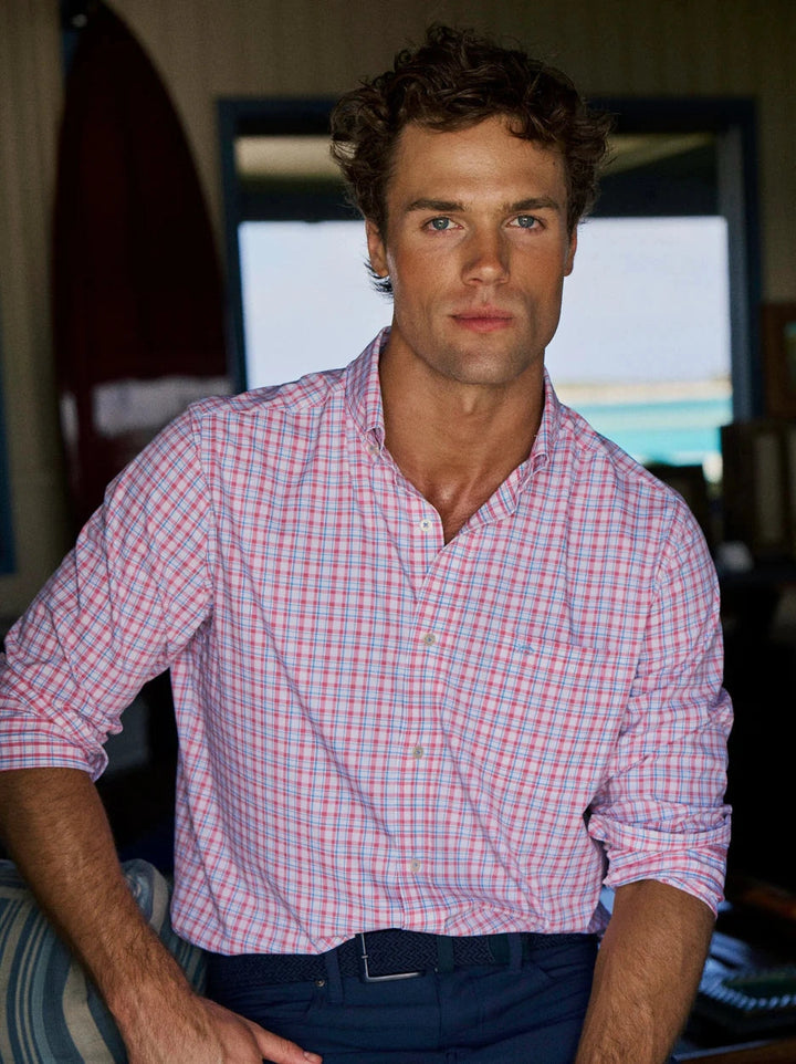 Maravilla Coastal Breeze Sport Shirt - Island Pink