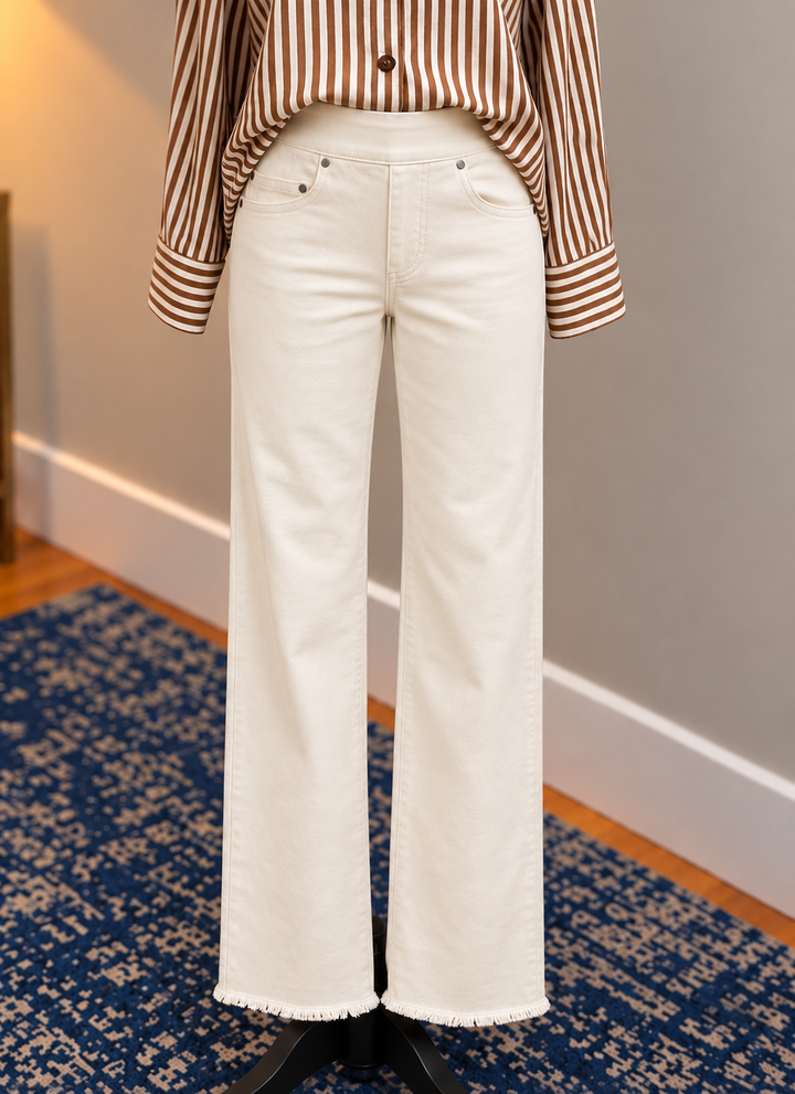 Slim Sation Fringe Hem Ankle Pant M35714
