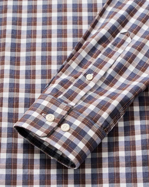Natural Performance Button Down Shirt - Oak Bluffs Plaid - Lake
