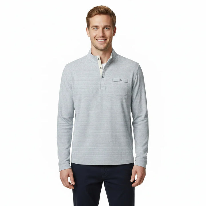 Cove Striped Henley - Cream