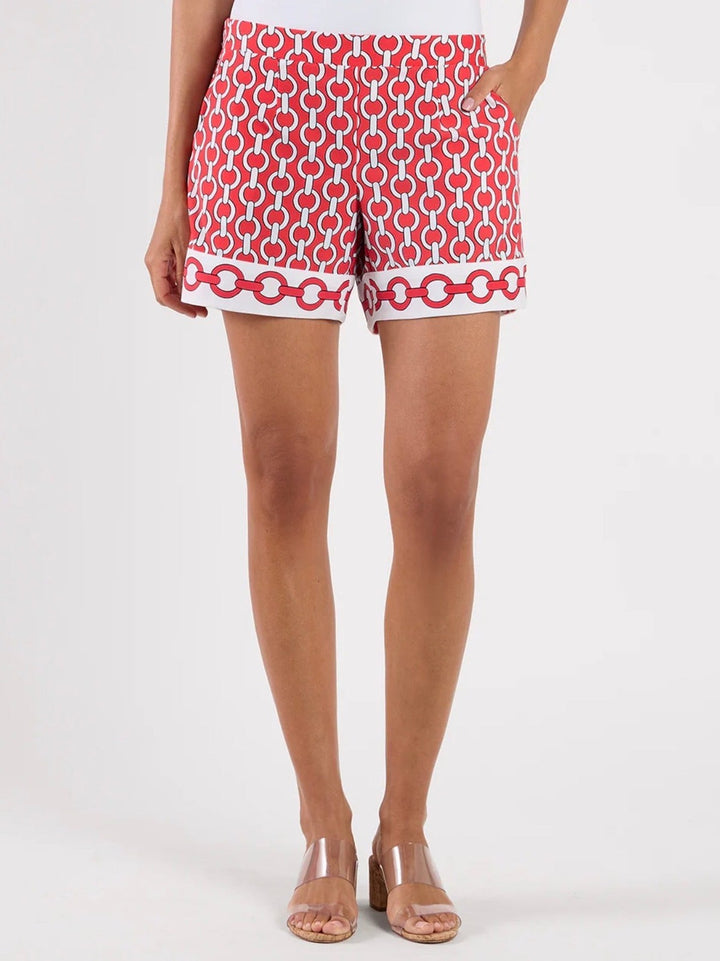 Mika Short Jude Cloth - Chains Coral Combo