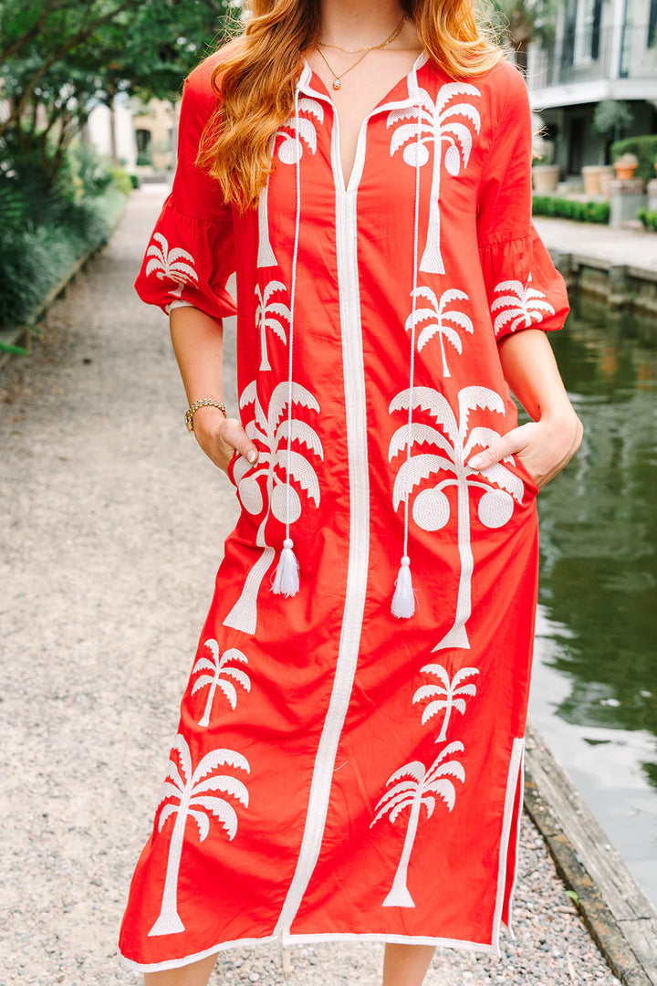 Esme Dress - Scarlet Petals