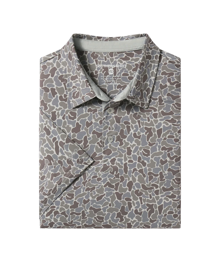 Hunters Hideaway Printed Polo - Ridgeline
