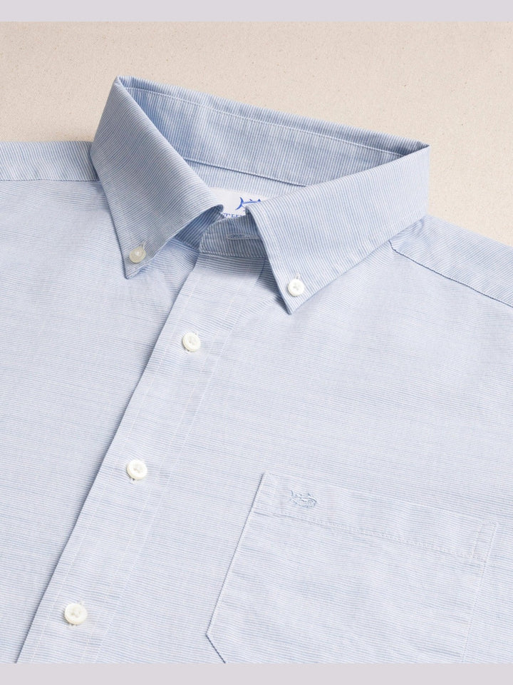 Beachcomber Stripe Sport Shirt - Light Blue