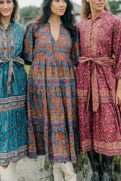 Victoria Dunn Serena Dress- Burnt Umber