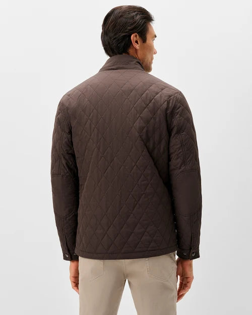 Juno Quilted Snap Jacket - Cocoa