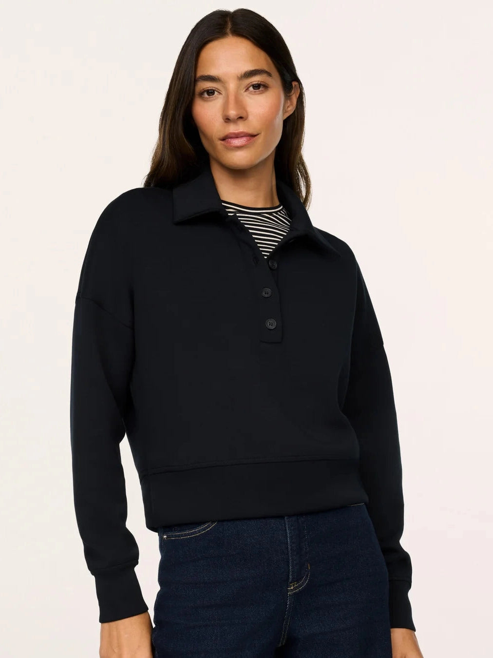 Spanx AirEssentials Rugby Pullover Top