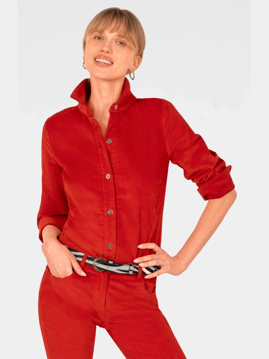 Gretchen Scott Corduroy Boyfriend Shirt