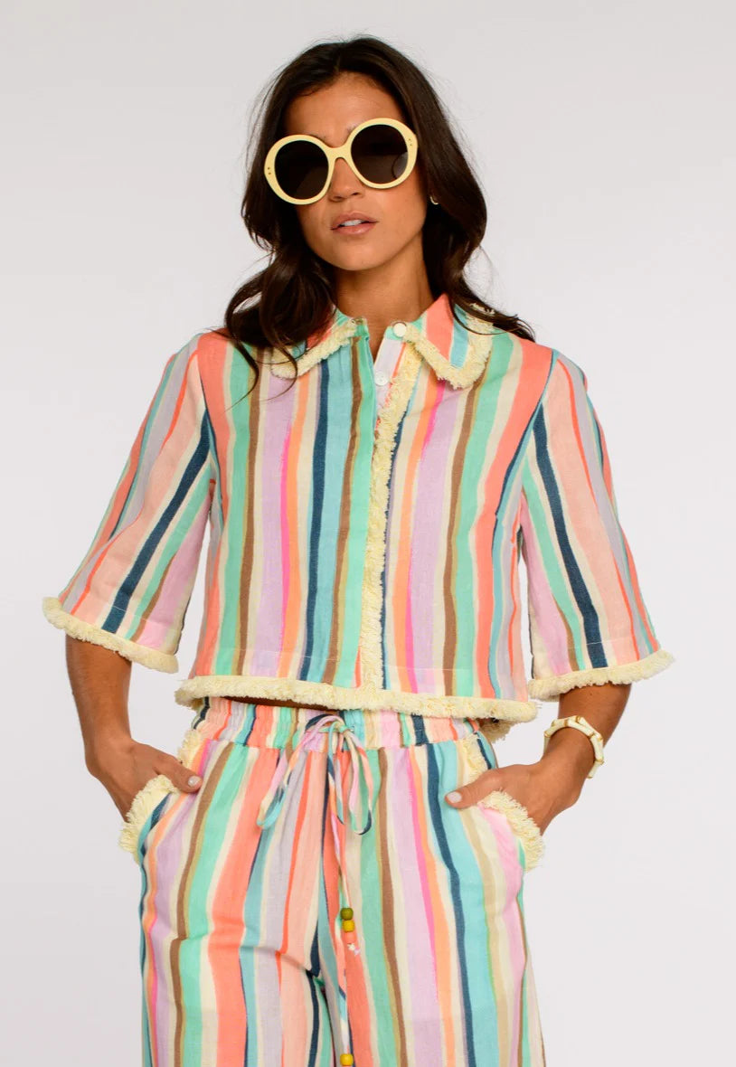 Blake Top in Sherbert Stripe