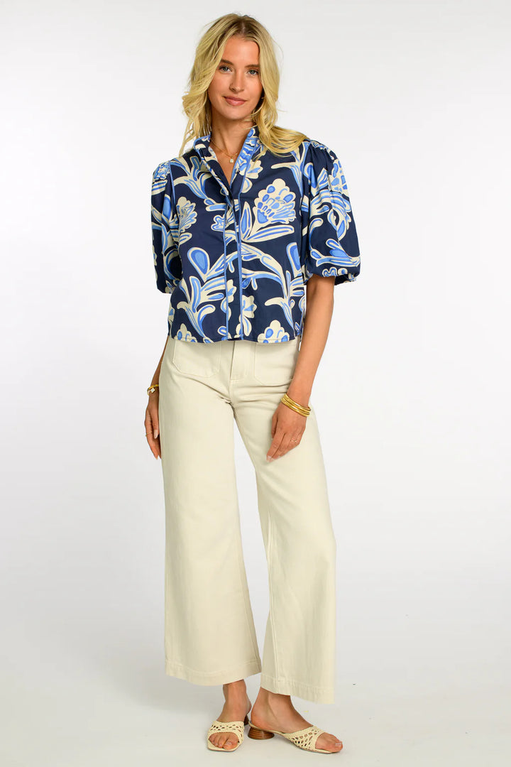 Elizabeth James Edie Top- Grand Entrance Navy