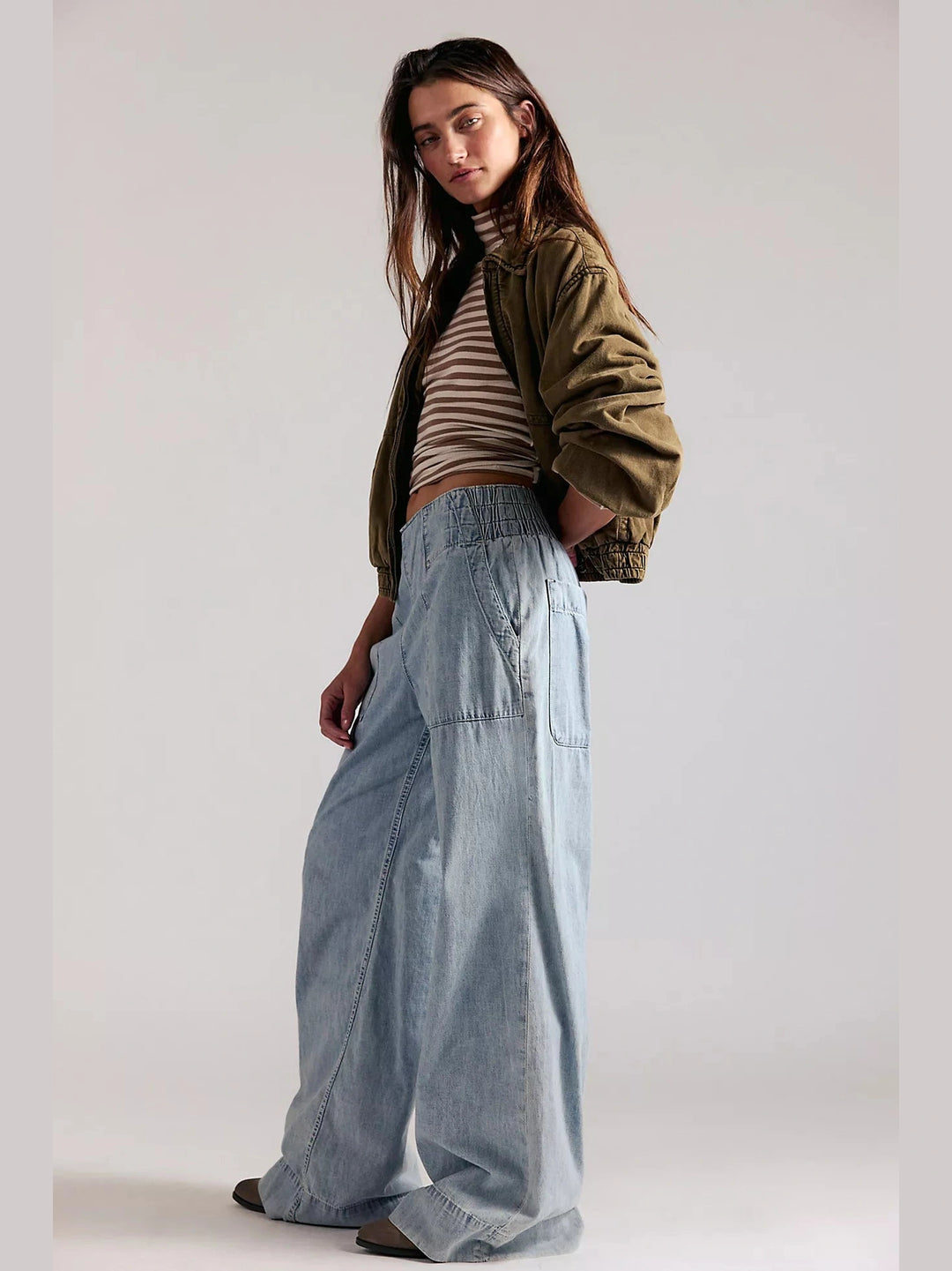 Breezy Denim Pull-On Jeans - Dusk